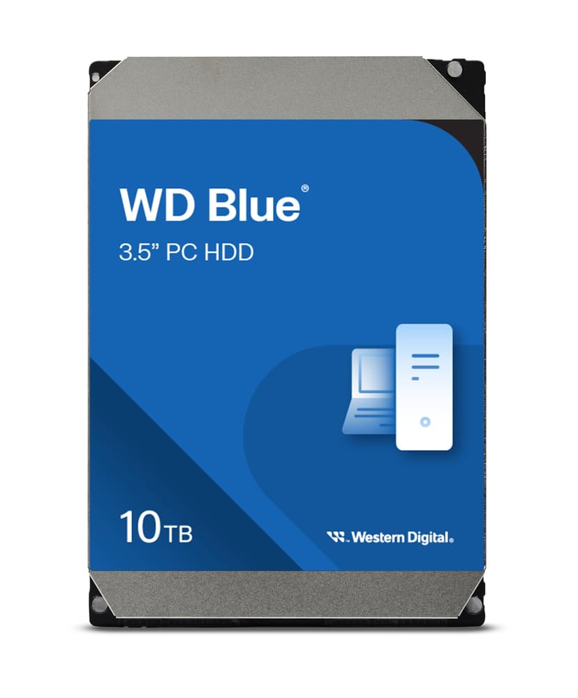 WD Blue 10TB Desktop 3.5" Internal Hard Drive, 7200 RPM, SATA 6Gb/s, 512MB Cache - 1