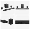 Hisense AX5125H 5.1.2 Channel 500W Dolby Atmos Soundbar with Wireless Subwoofer& Up Firing Speakers& Turly Wireless Rear Speakers - 7