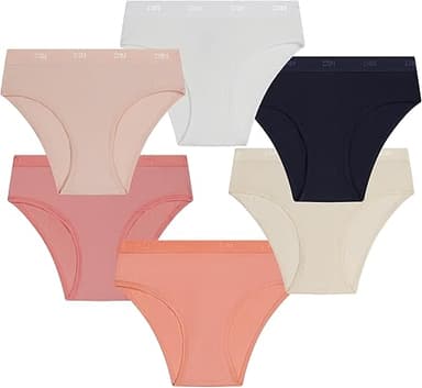 DIM Fille - Les Pockets EcoDIM Lot de 6 | Culotte Coton C…