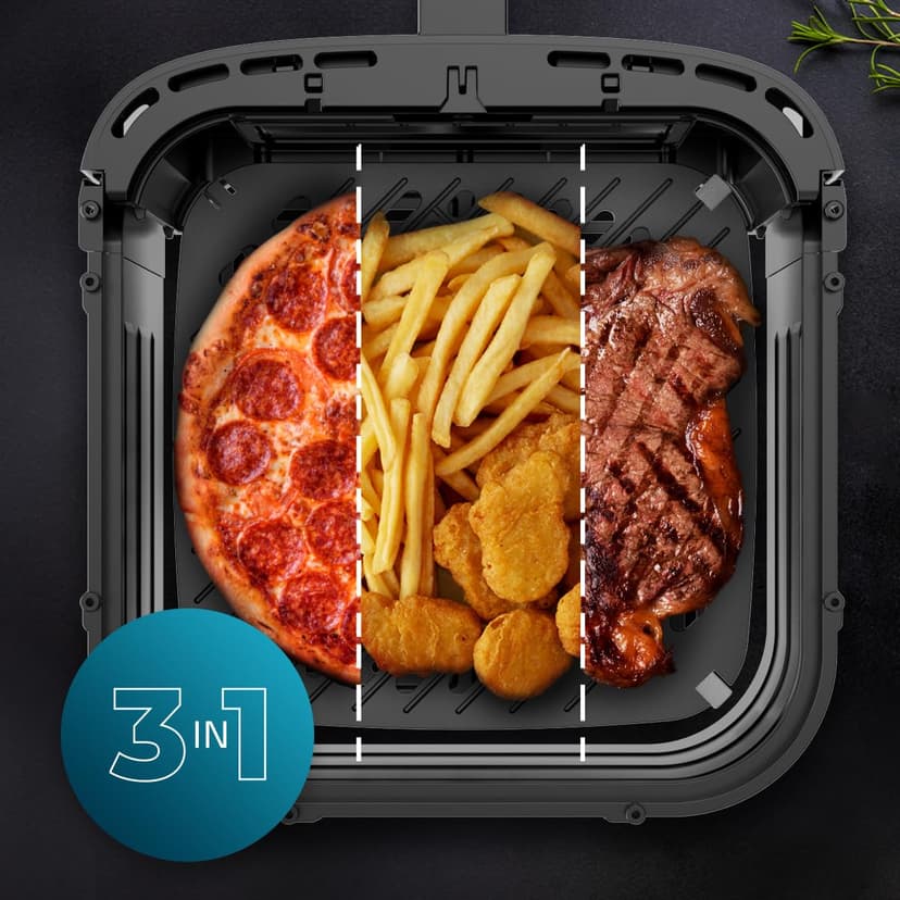 Cecotec Air Fryer 8 Litre – Air Fryer Cecofry&Grill Duoheat 8000. 2200 W, Dual Resistance, Dietary and Digital, Window, Adjustable Temperature 80-200°C, 8 Menus - 3