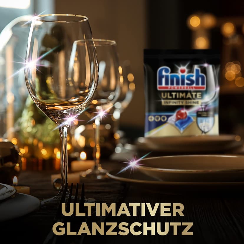 Finish Dishwasher Tablet, Ultimate Infinity Shine, 160 Tablets (80 x 2 pck) Fresh Scent, Clean & Shine Detergent Tabs, Tough on Grease Stains - 8