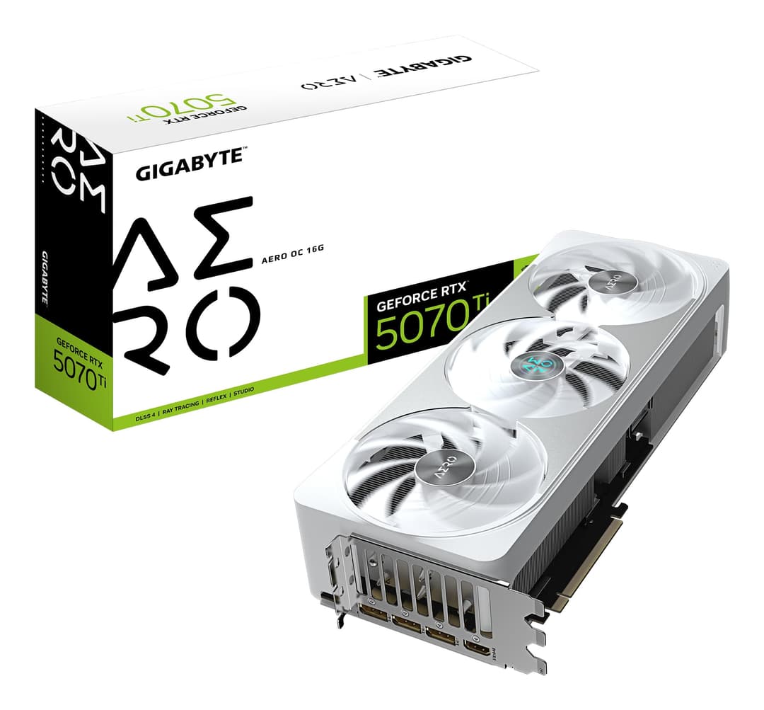 Gigabyte GeForce RTX 5070 Ti AERO OC 16G Graphics Card - …