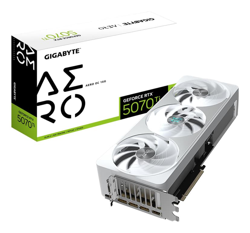Gigabyte GeForce RTX 5070 Ti AERO OC 16G Graphics Card - … - 1