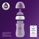 Philips Avent Natural Response Baby Bottle - 3 x 260ml Baby Milk Bottle for Newborns and Up, BPA Free, 1+ Months (Model SCY903/03) - 2