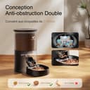 IMIPAW Distributeur Croquettes Chat Automatique, Compatible WiFi 5G et 2.4G, Contrôle App, Jusqu’à 10 Repas par Jour, 4L Mangeoire pour Nourriture Sèche, Idéal pour Les Propriétaires d'animaux - 3