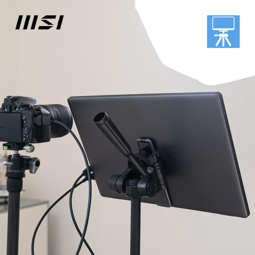 MSI Pro MP161 E2U écran Portable 15,6" Full HD - Dalle IPS 1920 x 1080, 60 Hz, écran respectueux des Yeux (PC, Portable, Mobile), HP intégrés - Mini-HDMI 2.0b, 2 x USB Type-C - 6