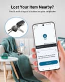 Android Smart Tag, Tracker Compatible with Google's Find Hub (Android Only), IP68 Waterproof, Bluetooth Locator for Keys/Luggage/Wallets, 4 Black - 3
