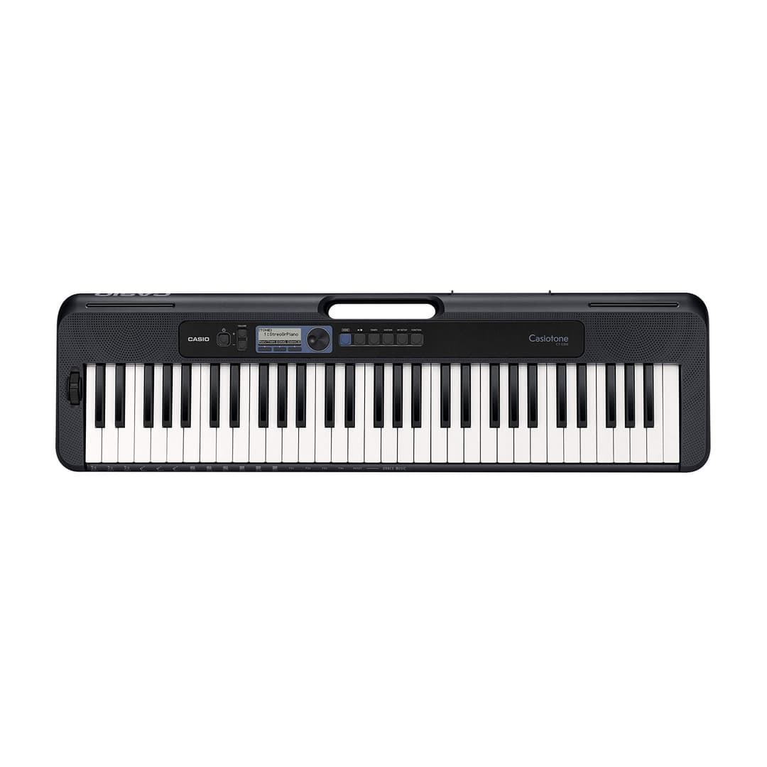 Casio Casiotone CT-S300C5 LCD Screen 61 Full-Size Keys Pitch Bend Keyboard, Black