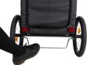 TRIXIE dog trailer for bicycles 18.1 × 19.7 × 26.4 inches up to 48.5 lbs – reflective dog bike trailer with practical quick-fold function – with integrated cushion and leash, 12796 - 8