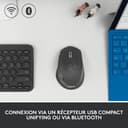 Logitech M720 Triathlon, Souris sans Fil, Multi-Dispositifs, Bluetooth et 2,4 GHz avec Récepteur USB Unifying, 1000 PPP, 8 Boutons, Batterie Longue Durée 24 Mois, Portable/PC/Mac/iPad OS - Noir - 4