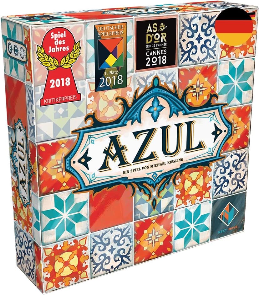 Asmodee Next Move Games, UNbox Now, Azul, Jeu de Base, Jeu Familial, Jeu de l'année 2018, 2 à 4 Joueurs, à partir de 8 Ans, 30 à 45 Minutes, Allemand - 1