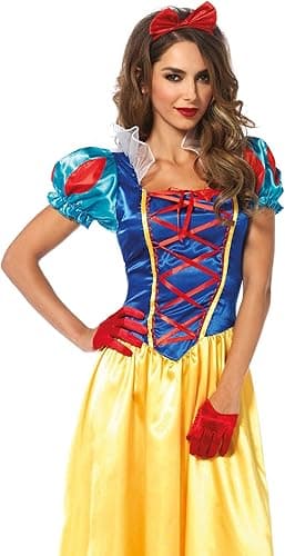 Leg Avenue Classic Snow White Costume (Large, Multi-Colour)