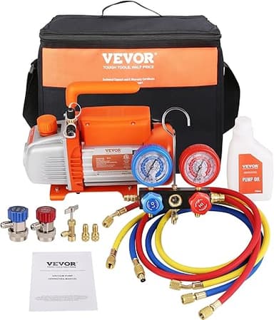 VEVOR Kit Pompa a Vuoto Monostadio per Aria Condizionata …