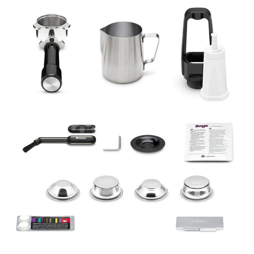 Sage - The Barista Express Impress - Assisted Jam Bean Coffee Machine with Milk Frother, Brushed Stainless Steel - 8