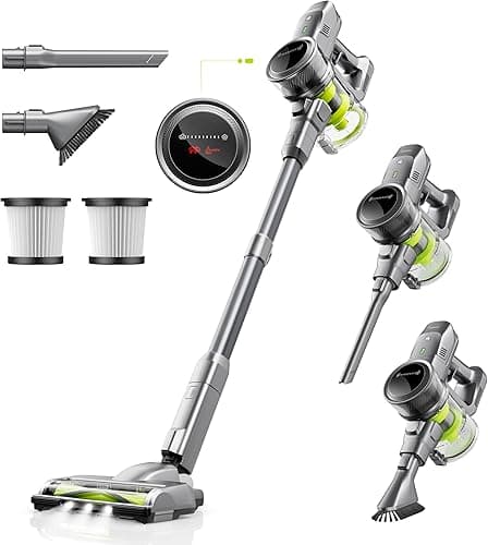 kalado Cordless Vacuum Cleaner KCV01, 26KPA 250W Hoover C…