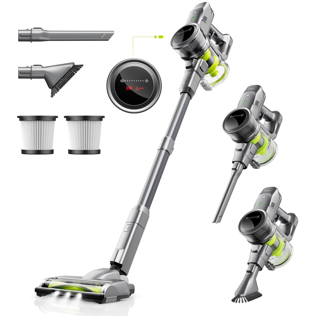 kalado Cordless Vacuum Cleaner KCV01, 26KPA 250W Hoover C…