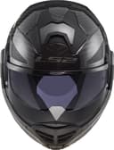 LS2 FF901 Advant X Carbon Black Modular 180° Flip Front Dual Visor Full Face Motorbike Helmet Sport. ECE 22.06 Certified. Complete With Pinlock and Luxury Camo Backpack Style Carry Bag - L (59-60cm) - 3