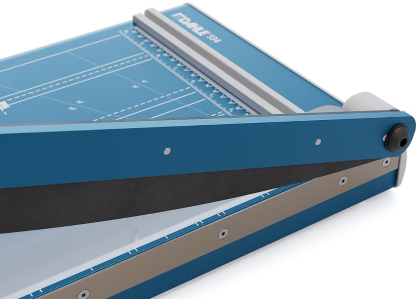 Dahle Cisaille 534 (Capacité de Coupe jusqu'à 15 Feuilles, DIN A3, 460mm de Coupe, Lame Plate, Pression Manuelle) Bleu - 7