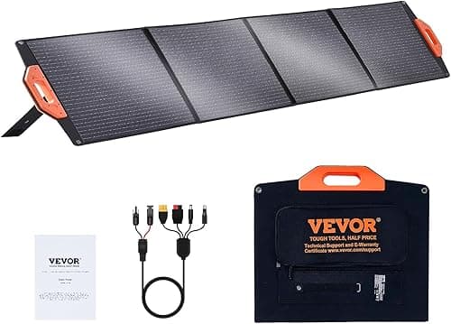 VEVOR Panneau Solaire Portable 200 W Chargeur Solaire Pli…