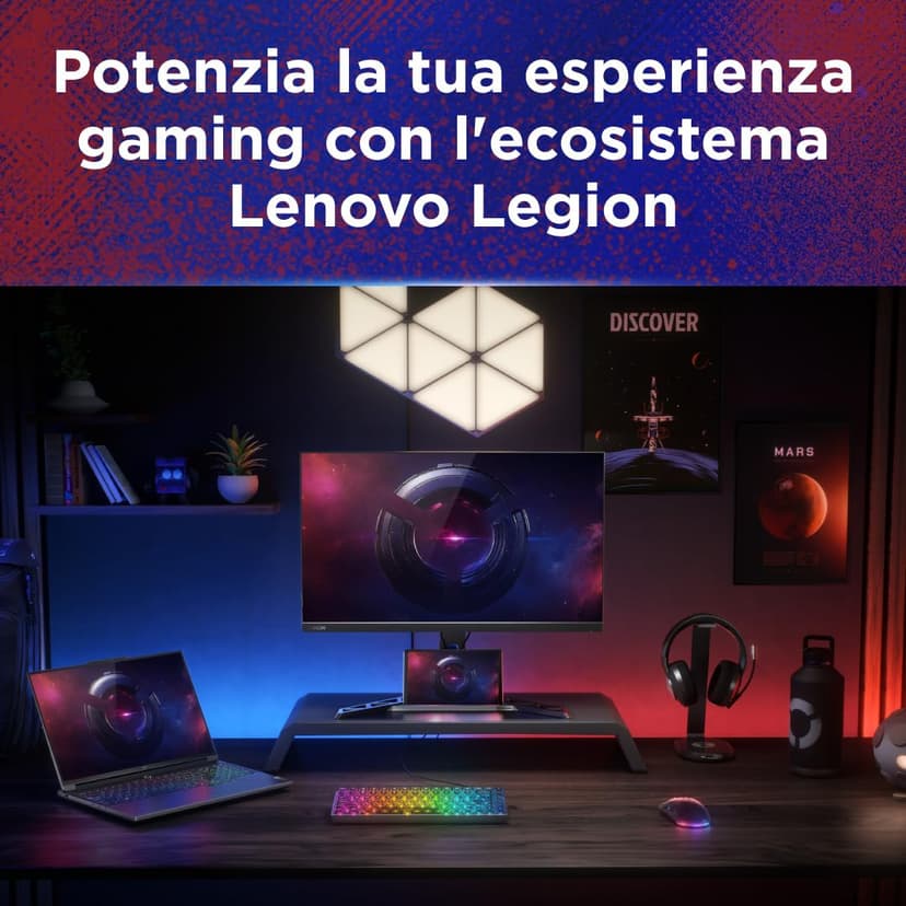 Lenovo Legion Tab - Ecran 8.8" 2.5K (2560x1600) 165Hz, Processeur Qualcomm Snapdragon 8 Gen 3, RAM 12Go LPDDR5x, Mémoire 256Go, Wi-FI 7, Tablette Android 14 - Eclipse Black - 7