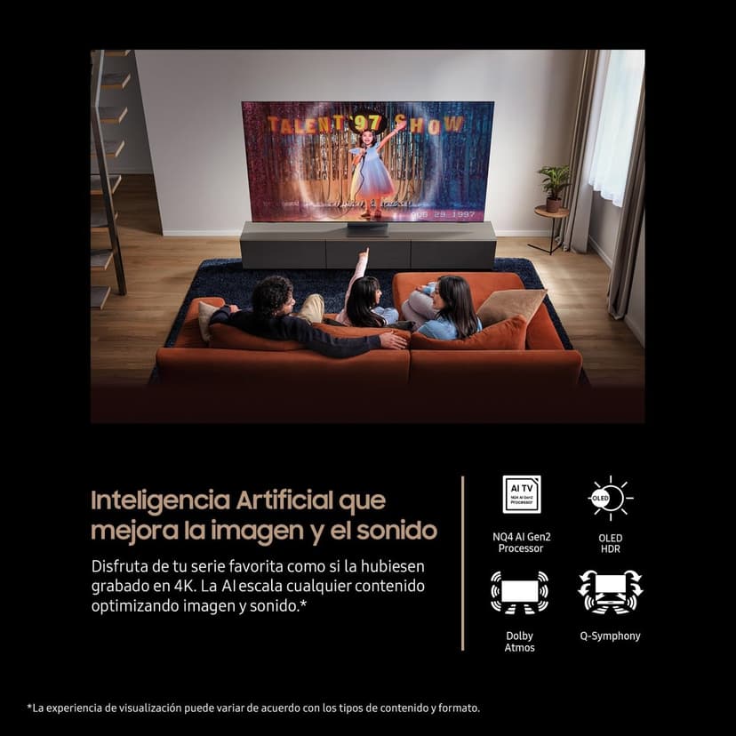 Samsung TV 65 Pouces OLED S85F 4K Smart TV avec Vision AI, Couleurs certifiées par Pantone TV Plus - 2