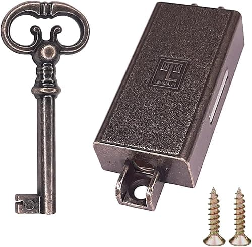 cyclingcolors 3666690043634 Straight Spanish Lock, Brass-Plated Brown