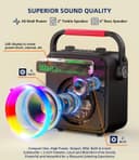 Karaoke Machine 2 Wireless Microphones, Portable Bluetooth Speaker w/PA System for Adults & Kids with LED Lights, Bass/Treble Adjustment, Supports REC/TWS/FM/AUX/USB/IF Card for Party - 3