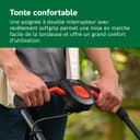 Bosch cordless lawnmower ROTAK18V2-38 (cutting width: 38 cm, cutting height: 30-75 mm, 40 l fabric grass catcher, mulch plug, including 2 x 18V battery and charger) - 5