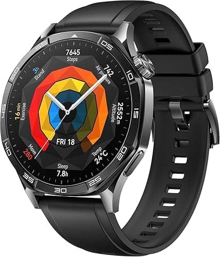 HUAWEI Watch GT 5 46 mm Smartwatch, Stylish Design, New Running and Cycling Mode, Health Monitor, 14 Days Battery Life, iOS and Android, Black