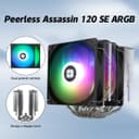 TR-Peerless Assassin 120 SE ARGB CPU Air Cooler, 6 Heat Pipes Cpu cooler, Dual 120mm TL-C12C-S PWM Fan, Aluminium Heatsink Cover, AGHP Technology, for AMD AM4 AM5/Intel /1851/1150/1151/1200/1700 - 2