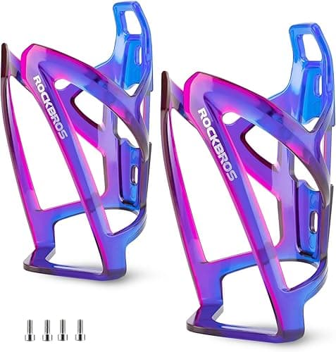 ROCKBROS Bottle Cage Bicycle Cup Holder 35g Lightweight Drinking Bottle Cage for MTB Road Bike Bicycle 5 Colors(2 pcs included)