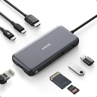 Anker USB C Hub with Ethernet, 8-in-1 Multiport Ethernet …