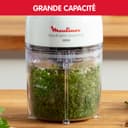 Moulinex Moulinette Essential DJ5201 3-in-1 Chopper, Mixing and Slicing, Pressure Lid System 300 W, Capacity 0.4 L - 4