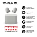 Sony WF-1000XM6 Flagship Wireless Noise Cancelling Earbuds, Bluetooth, In-ear Headphones, Signature Hi-Res Sound, Clear Calls, 10 band EQ, 24 Hr Battery NC On, IPX4, iOS & Android - Platinum Silver - 2