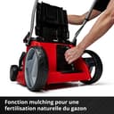 Einhell Tosaerba a batteria GE-CM 43 Li M Kit Power X-Change (36V, 43 cm larghezza di taglio, fino 600 m², Brushless, funzione mulching, 63L sacco raccoglitore, incl. 2x 4,0Ah + 2x caricabatterie) - 6