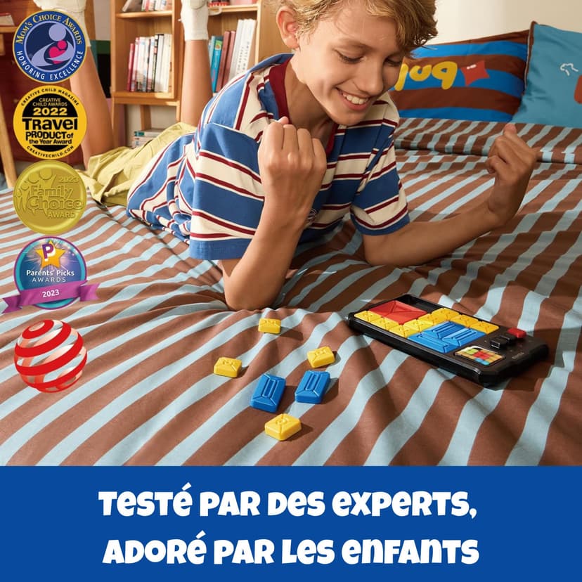 GiiKER Super Slide Puzzle Games, Plus de 500 défis Originaux, Casse-tête, Jouets pour Enfants et Adolescents, Jeux de Voyage, Cadeaux d'anniversaire, activités pour Les Voyages en Voiture - 3