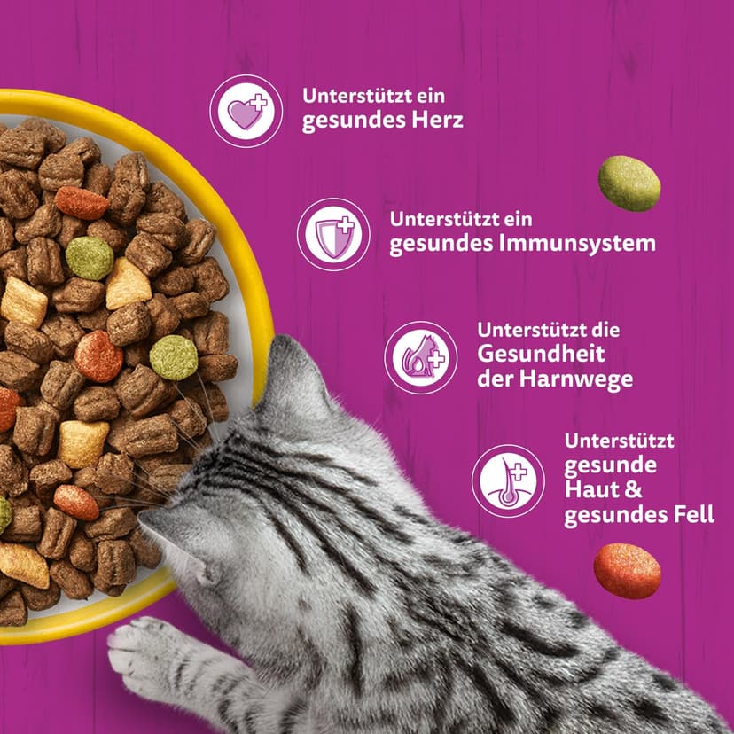 Whiskas Senior Cat Food Dry Food for Older Cats From 7 Years (6 x 1,9 kg) - 3