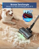 Tineco Pure One S50 Pro Aspirateur Balai sans Fil, Aspiration 200AW, Autonomie 95 Min, Brosse Anti-écheveaux, Tube Pliable à 180°, Eclairage LED Vert à 120°, Elimine Facilement Gros Débris - 7