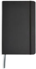Amazon Basics Classic Notebook, A5, Plain, Black - 1
