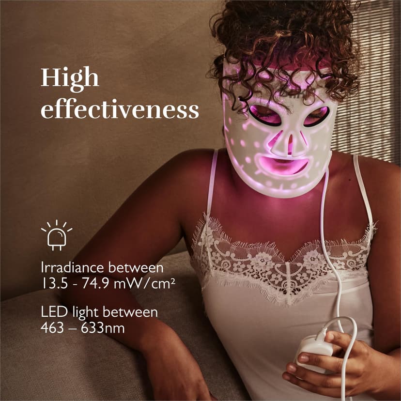 Silk'n Face Mask I LED Face Mask 100 I Face mask skincare with light technology I Reduces fine lines and wrinkles I 4 LED colours - 5