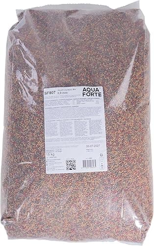 AquaForte Base Fish Food, 15 Kg Small Pellets 3 mm – Clear