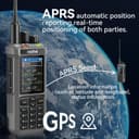 Radtel RT-880G GPS APRS Ham Radio 10W Walkie Talkie Portable CB Radio 1024 Channels HF SSB Rx with Cross-Band Repeater, 2.4 Inch Color Display, 2400mAh Rechargeable Battery, - 2