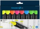 Schneider Highlighter Job refillable pens, Assorted Colours, Pack of 8, Yellow, Orange, Pink, Red, Blue, Green) - 4