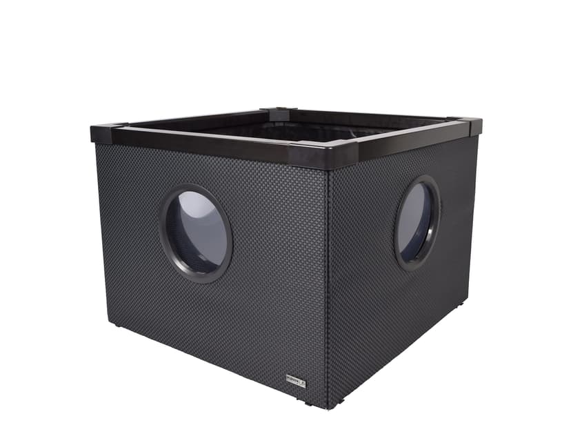 HOZELOCK - Modern Aquarium 500L Black : Quick, Easy and Tool-free "Twist & Lock" Installation, Above-ground Aquarium Ideal for Outdoor Spaces, 3 Side Windows [‎3085 0000] - 1