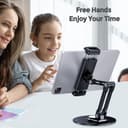 Lucrave Tablet Stand Holder for iPad, Adjustable with 360 Rotating Base for Desk, Aluminum Tablet Stand with 11" Arm Compatible with iPad Air/Mini, 10.2/9.7, Pro 11/13 and More, Black - 6