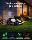 MAMMOTION LUBA Mini 2 AWD 1500 Robot Tondeuse sans Fil avec Mini Garage et Support de Nettoyage, 360° LiDAR & Double Caméra IA, Disque de Bordure, Hauteur Auto, Pente 80%, DropMow, Gestion Multizone - 9