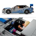 LEGO Speed Champions Nissan Skyline GT-R (R34) 2 Fast 2 Furious - Maquette de Voiture de Course à Construire avec Minifigurine Brian O'Conner - Idée Cadeau pour Garçons et Filles dès 9 Ans 76917 - 4