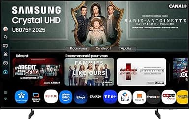 Samsung 43 Inch Crystal UHD U8075F 4K Smart TV, Amazing C…