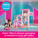 Barbie DreamHouse Dollhouse with 75+ Accessories and Wheelchair Accessible Elevator, 10 Play Areas, 3 Custom Light Settings & Music, GRG93 - 2