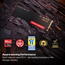 WD_BLACK SN8100 PCIe Gen 5 NVMe SSD 2TB (Up to 14,900MB/s read, 11,000MB/s write speeds, Next Gen TLC 3D CBA NAND, Up to 1,200TBW, Best for AI Applications, Gaming, Video Editing) POWERED BY SANDISK - 2